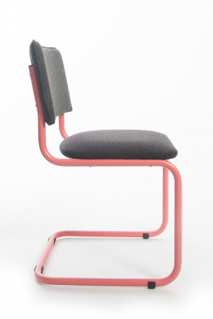 Стул Сильвия RAL розовые полозья