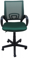 Компьютерное кресло Лайк ткань-сетка зеленая