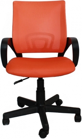 Компьютерное кресло Лайк ткань-сетка оранжевая
