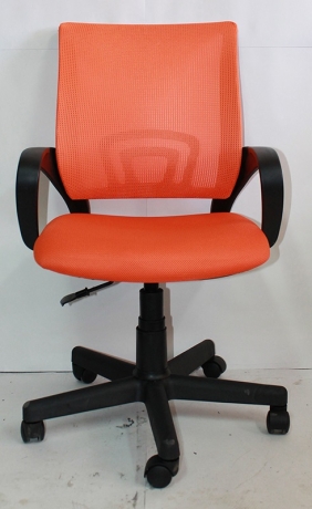 Компьютерное кресло Лайк ткань-сетка оранжевая