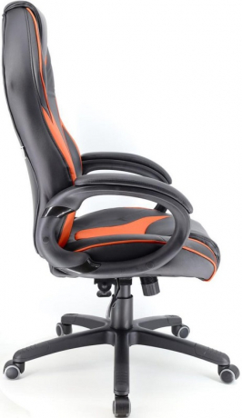Кресло компьютерное игровое Everprof Wing экокожа черная/оранжевая