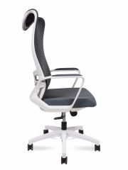 Офисное кресло Norden Wave white серое/белый пластик