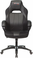 Кресло компьютерное игровое Zombie VIKING 2 AERO черный текстиль/экокожа