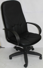Компьютерное кресло Менеджер Ультра кожа черная