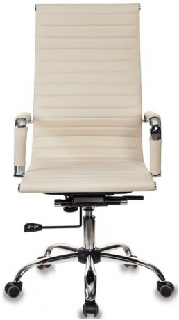 Кресло руководителя Бюрократ CH-883 слоновая кость экокожа