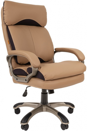 Офисное кресло руководителя Chairman 505 экокожа бежевая