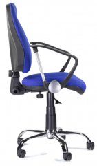 Компьютерное кресло UTFC Сириус С-102 Нептун хром ткань синий