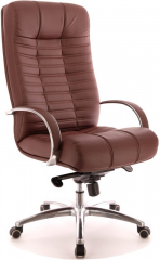 Офисное кресло руководителя Everprof Atlant AL M кожа коричневая