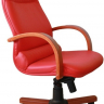 Офисное кресло руководителя Далия Экстра МБ экокожа красная