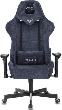 Кресло компьютерное игровое Zombie VIKING KNIGHT синий ткань