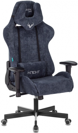 Кресло компьютерное игровое Zombie VIKING KNIGHT синий ткань