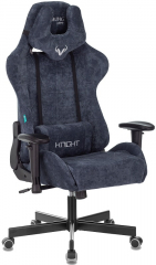 Кресло компьютерное игровое Zombie VIKING KNIGHT синий ткань