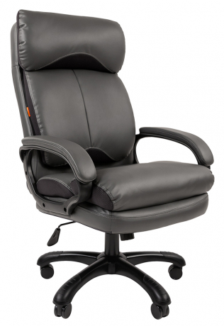 Офисное кресло руководителя Chairman 505 экокожа серая
