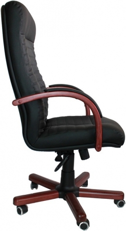 Офисное кресло руководителя Консул Экстра H кожа черная