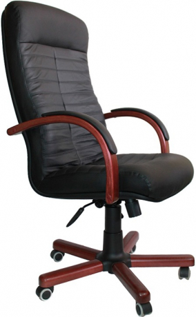 Офисное кресло руководителя Консул Экстра H экокожа черная