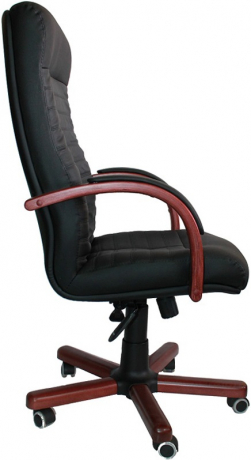 Офисное кресло руководителя Консул Экстра H экокожа черная