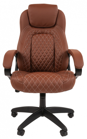 Офисное кресло руководителя Chairman 432 экокожа коричневая