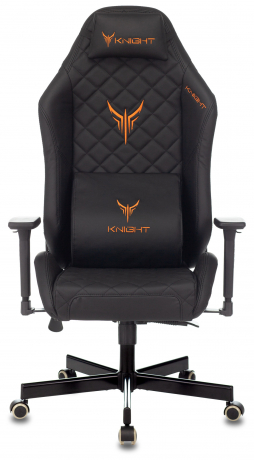 Кресло игровое Knight Rampart черный ромбик