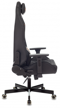 Кресло игровое Knight Rampart черный ромбик