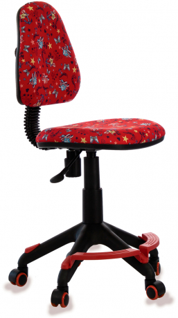 Детское компьютерное кресло Бюрократ KD-4-F красный якоря