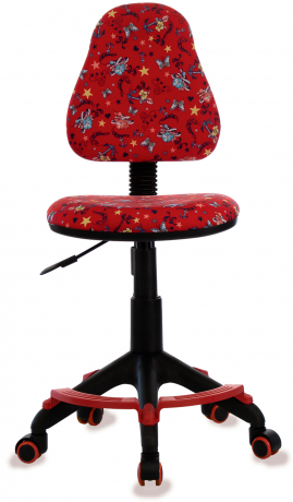 Детское компьютерное кресло Бюрократ KD-4-F красный якоря