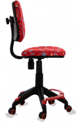Детское компьютерное кресло Бюрократ KD-4-F красный якоря