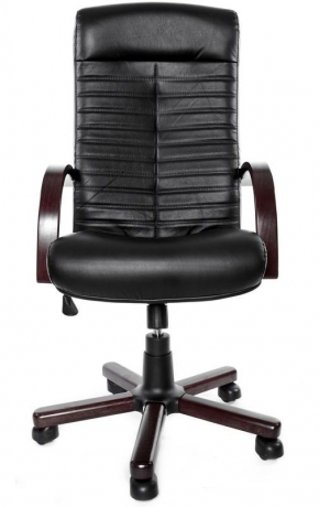 Офисное кресло руководителя Консул Экстра кожа черная