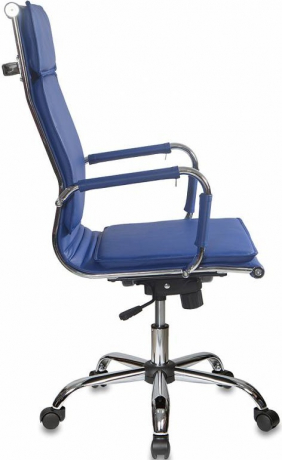 Кресло руководителя Бюрократ CH-993 синий экокожа