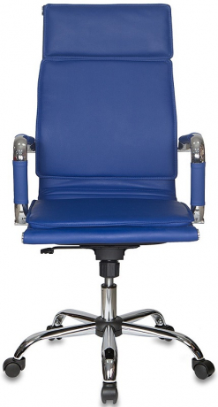 Кресло руководителя Бюрократ CH-993 синий экокожа