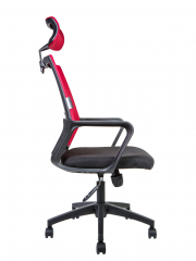 Офисное кресло Norden Бит черный пластик/красная сетка