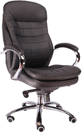 Кресло руководителя Everprof Valencia M кожа черная