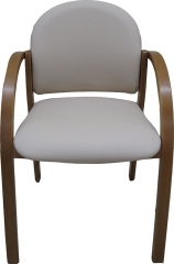 Стул офисный Джуно бежевая искусственная кожа