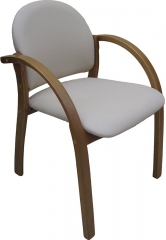 Стул офисный Джуно бежевая искусственная кожа