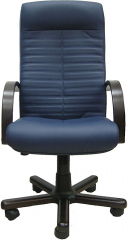 Офисное кресло руководителя Консул Экстра экокожа синяя