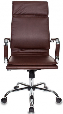 Кресло руководителя Бюрократ CH-993 коричневый экокожа