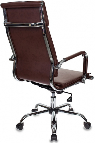 Кресло руководителя Бюрократ CH-993 коричневый экокожа