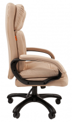 Офисное кресло руководителя Chairman 442 ткань велюр бежевый