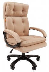 Офисное кресло руководителя Chairman 442 ткань велюр бежевый