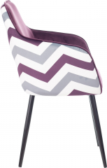 Стул офисный Бюрократ CH-380F сливовый Italia 23 зигзаг