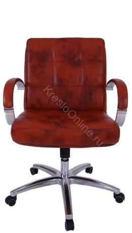 Кресло Президент хром низкая спинка