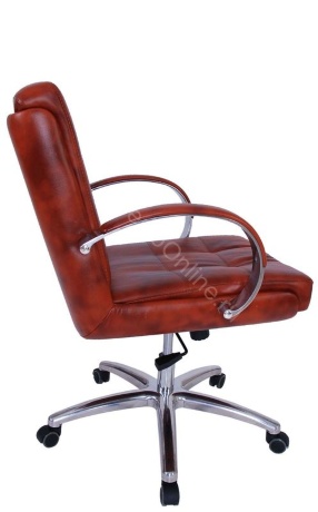 Кресло Президент хром низкая спинка