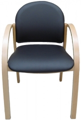 Стул офисный Джуно кожзам черный