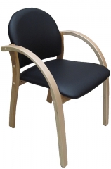 Стул офисный Джуно кожзам черный