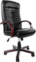 Офисное кресло руководителя Консул Экстра экокожа черная
