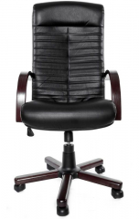 Офисное кресло руководителя Консул Экстра экокожа черная