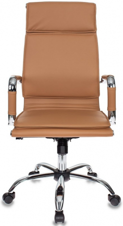Кресло руководителя Бюрократ CH-993 светло-коричневый экокожа