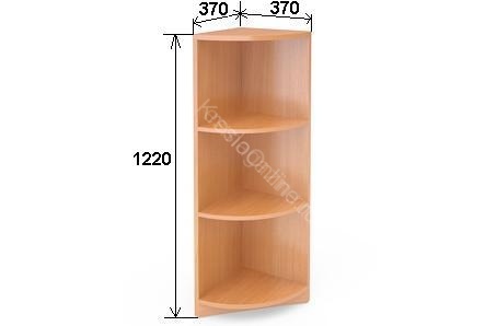 Стеллаж офисный угловой Арго А-324 (37*37*122)