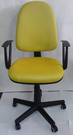 Кресло офисное компьютерное Престиж Соната ткань-сетка желтая