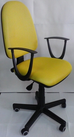 Кресло офисное компьютерное Престиж Соната ткань-сетка желтая