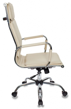 Кресло руководителя Бюрократ CH-993 слоновая кость экокожа